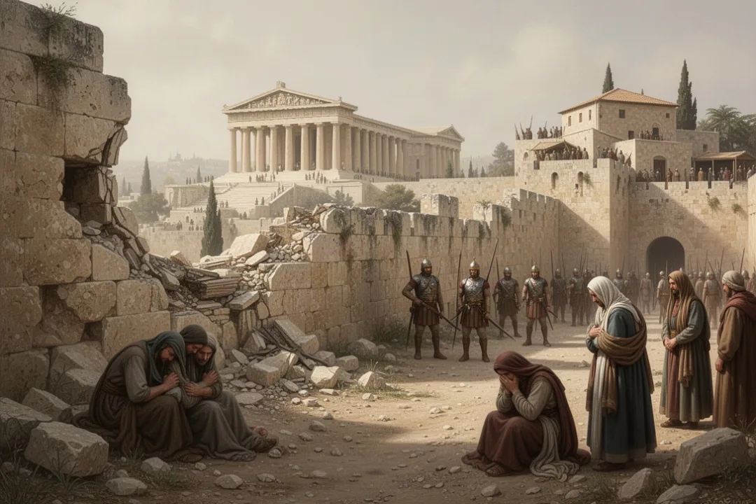 Jerusalem under Seleucid occupation during the events of 1 Maccabees 1