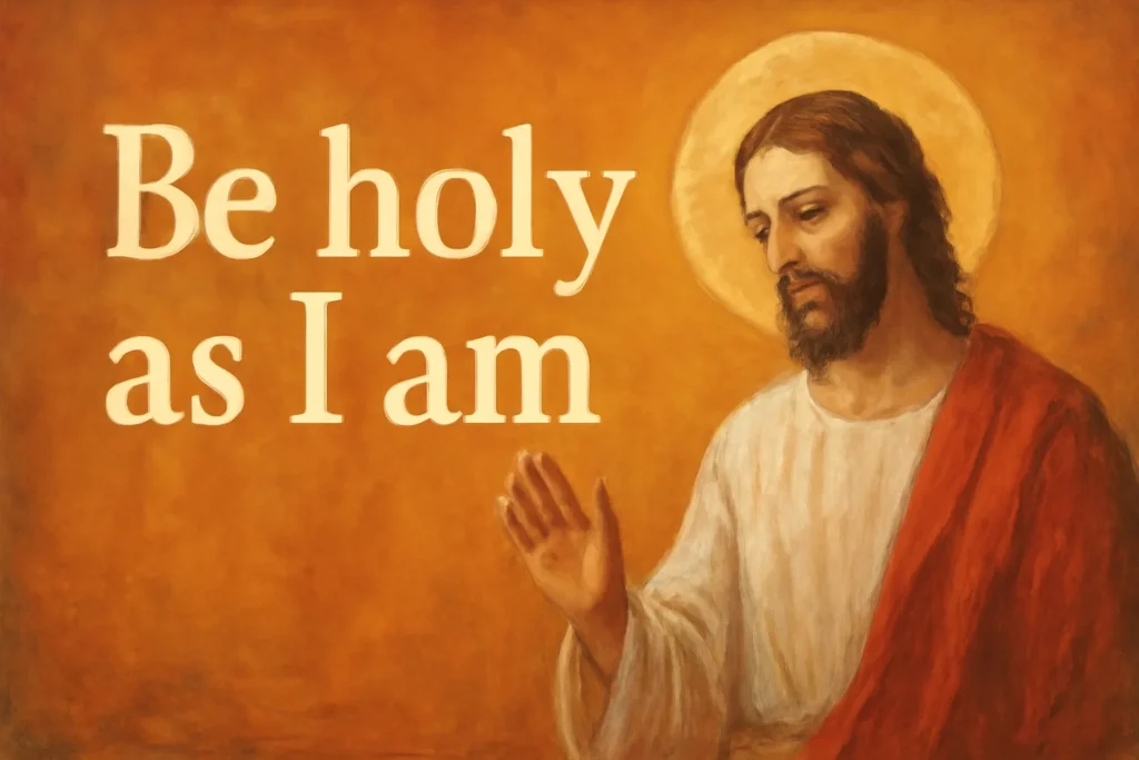 be holy as i am