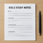Bible Study Notes Template: Free Editable Download for Sermon Prep and Personal Reflection bible study notes template