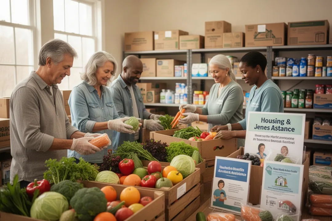 Parish volunteers connecting food assistance with broader social justice support