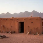 Desert hermitage near Tamanrasset representing Charles Foucauld’s hidden life