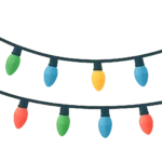 christmas lights vector