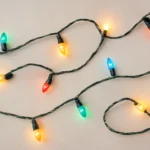 christmas lights with design