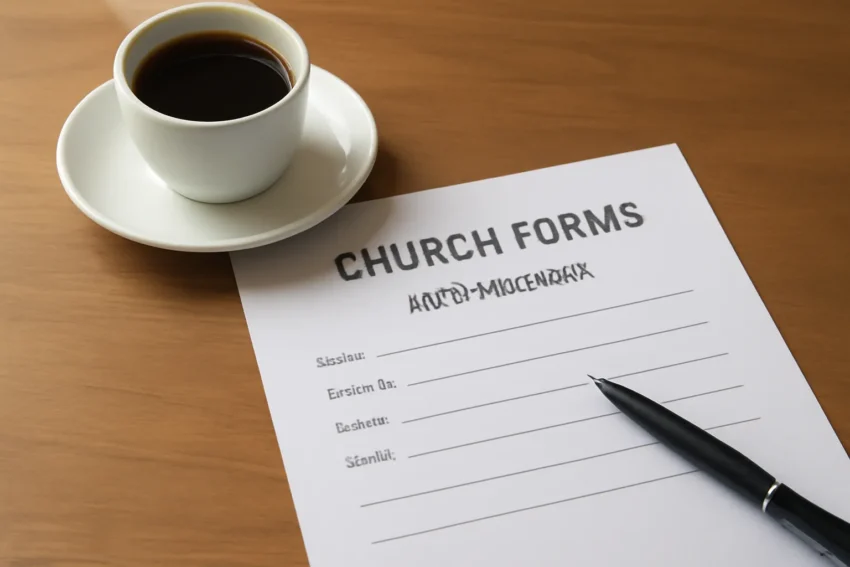 church forms for new members
