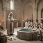 Fourth-century Jerusalem baptismal instruction inside an early Christian church