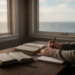Genesis 1:1-14: Meaning, structure, and key themes Open Bible study representing Genesis creation, light, waters, and ordered beginnings