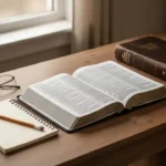 Is the English Standard Version a good translation? Reader comparing Bible translations at a quiet study desk