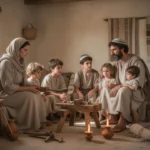 Jesus’ family household in a modest first-century Nazareth home