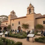 Mission San Carlos Borromeo in Carmel associated with Junipero Serra