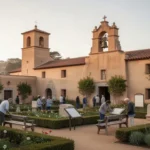 Mission San Carlos Borromeo in Carmel associated with Junipero Serra