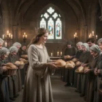 Margaret of Scotland: queen, reformer, and saint Queen Margaret distributing bread to poor families in a medieval chapel