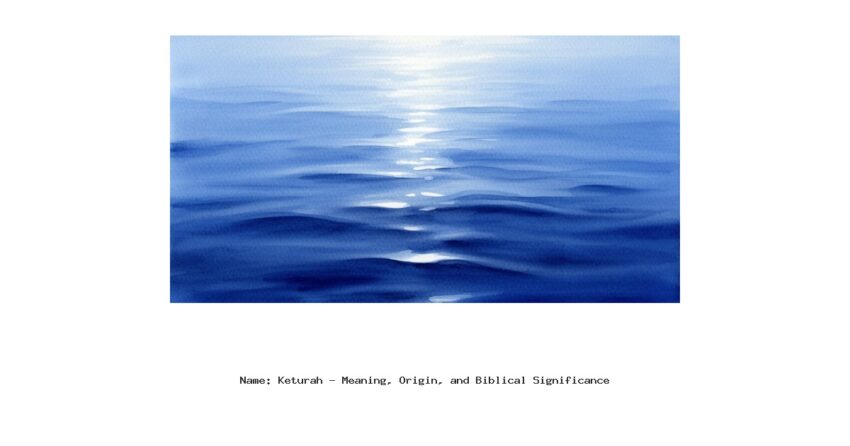 Name: Keturah - Meaning, Origin, and Biblical Significance