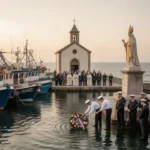 Harbor ceremony honoring St. Nicholas as protector of sailors