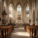 Historic Polish church interior representing John Paul II’s early faith