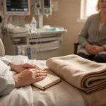 Prayer before surgery for peace, healing, and strength Patient praying quietly with family support before surgery