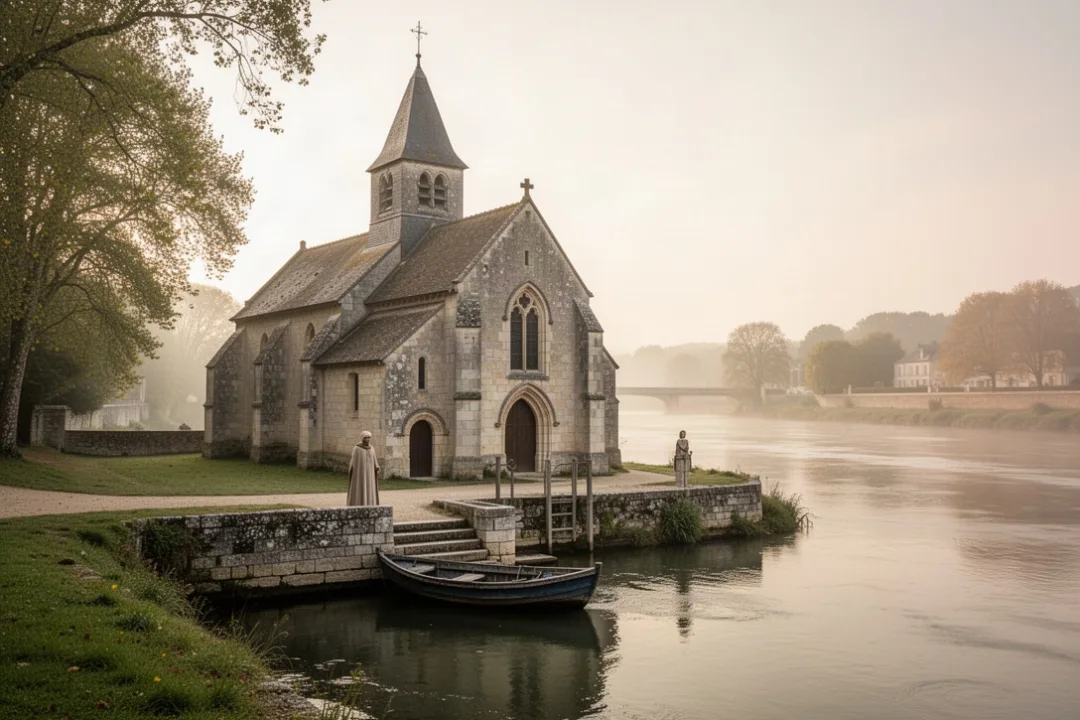 Riverside chapel associated with Saint Adjutor near Vernon