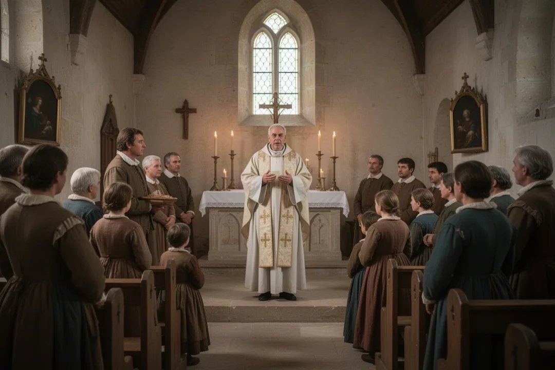 Saint John Eudes preaching during a French parish mission