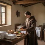Saint Margaret of Cortona: Her Life, Faith, and Legacy Saint Margaret serving sick villagers in a Tuscan charitable house
