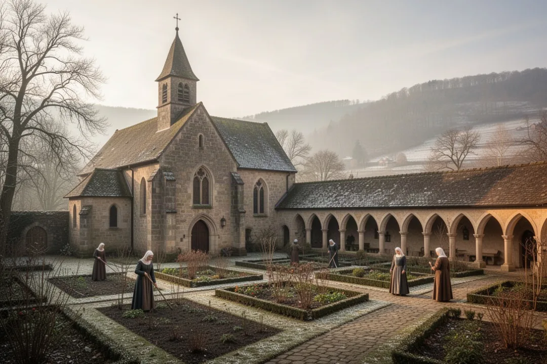Early medieval monastery near Pfalzel associated with St Adela