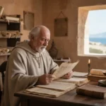 St Augustine of Hippo: life, writings, and lasting influence St Augustine reading manuscripts in a late Roman North African study