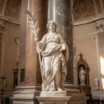 Bernini statue of St. Bibiana inside Santa Bibiana church in Rome