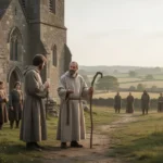 St Dominic: life, teachings, and lasting influence St Dominic preaching simply to villagers beside a medieval stone church