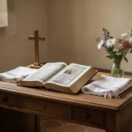 Carmelite desk representing Therese of Lisieux’s hidden life