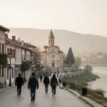 Historic Skopje landscape, Mother Teresa’s birthplace in North Macedonia